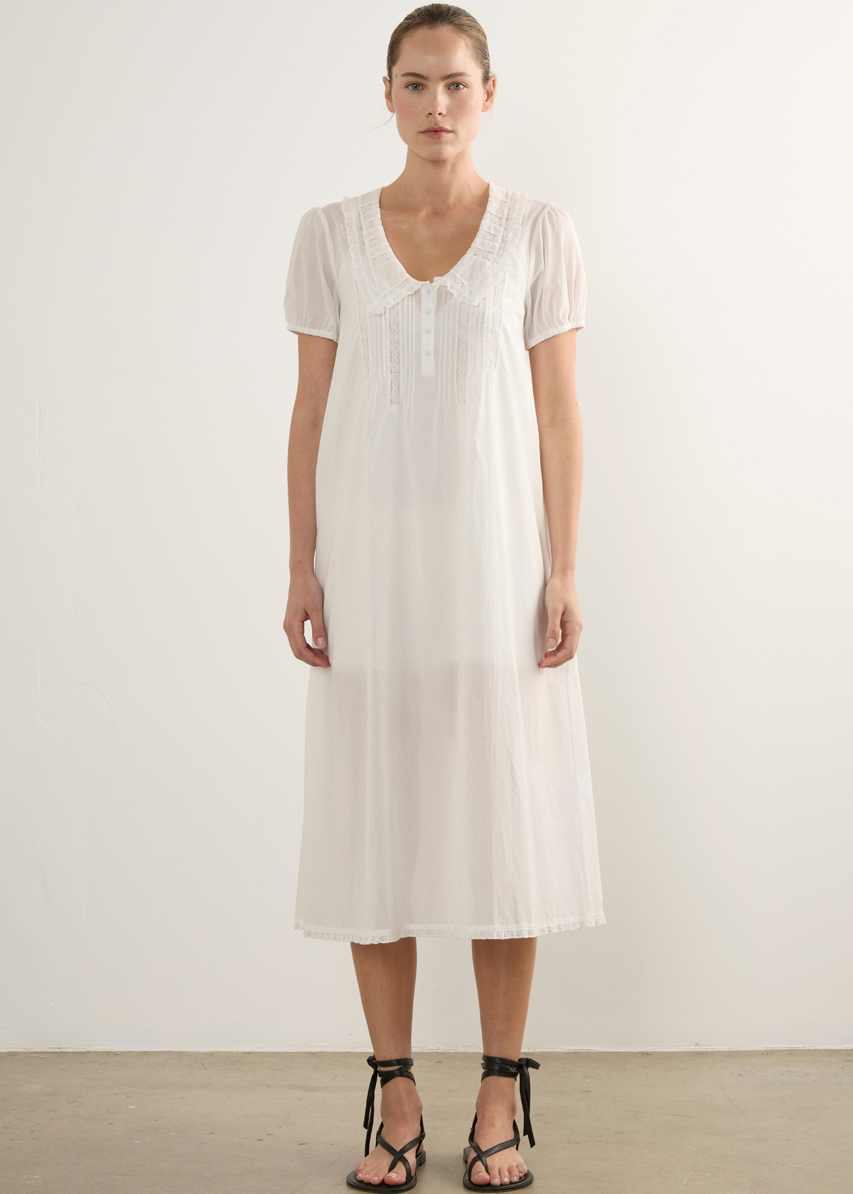 Violette Midi Dress - White