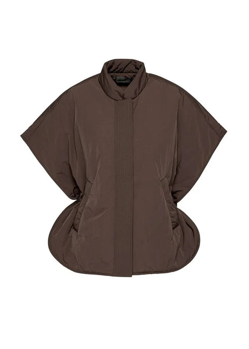 Brown vest on a white background