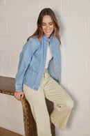 Kireina Bonnie Jacket - Floral Blue