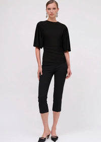Ivy Cape Sleeve Top Black
