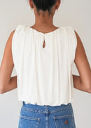 Bubble Hem Top - Ivory