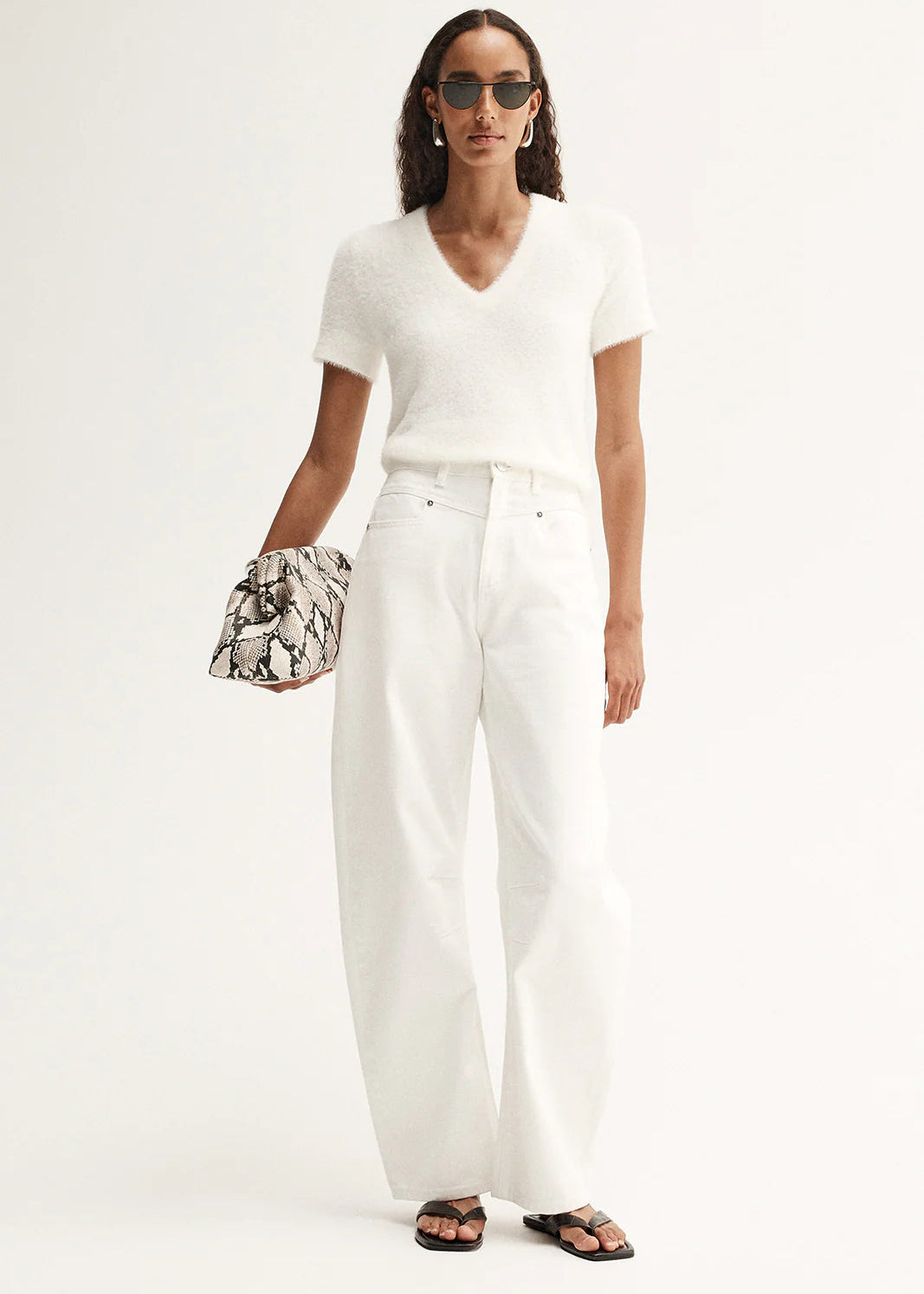 Landon Knit Top White