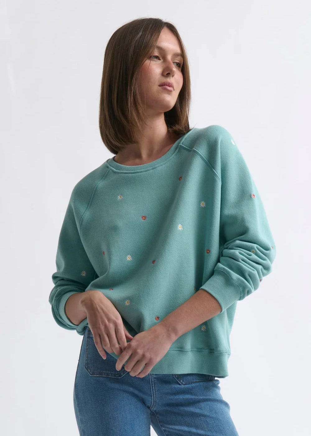 Kireina - Patti Sweatshirt Daisy Green