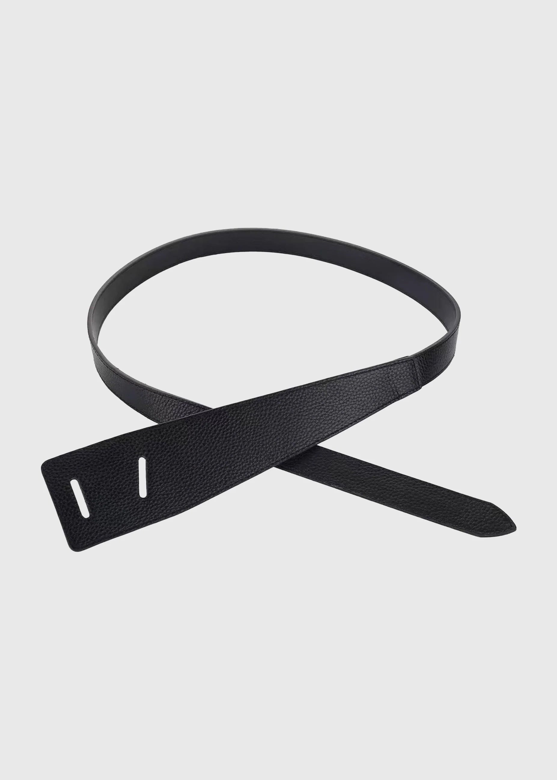 Black belt on a light grey background