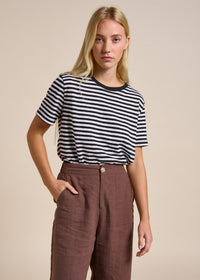 Lola Stripe Tee Black & White