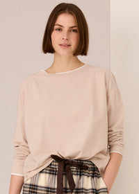 Mannix Long Sleeve Tee Pebble White
