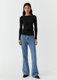 Morri Merino Round Neck black