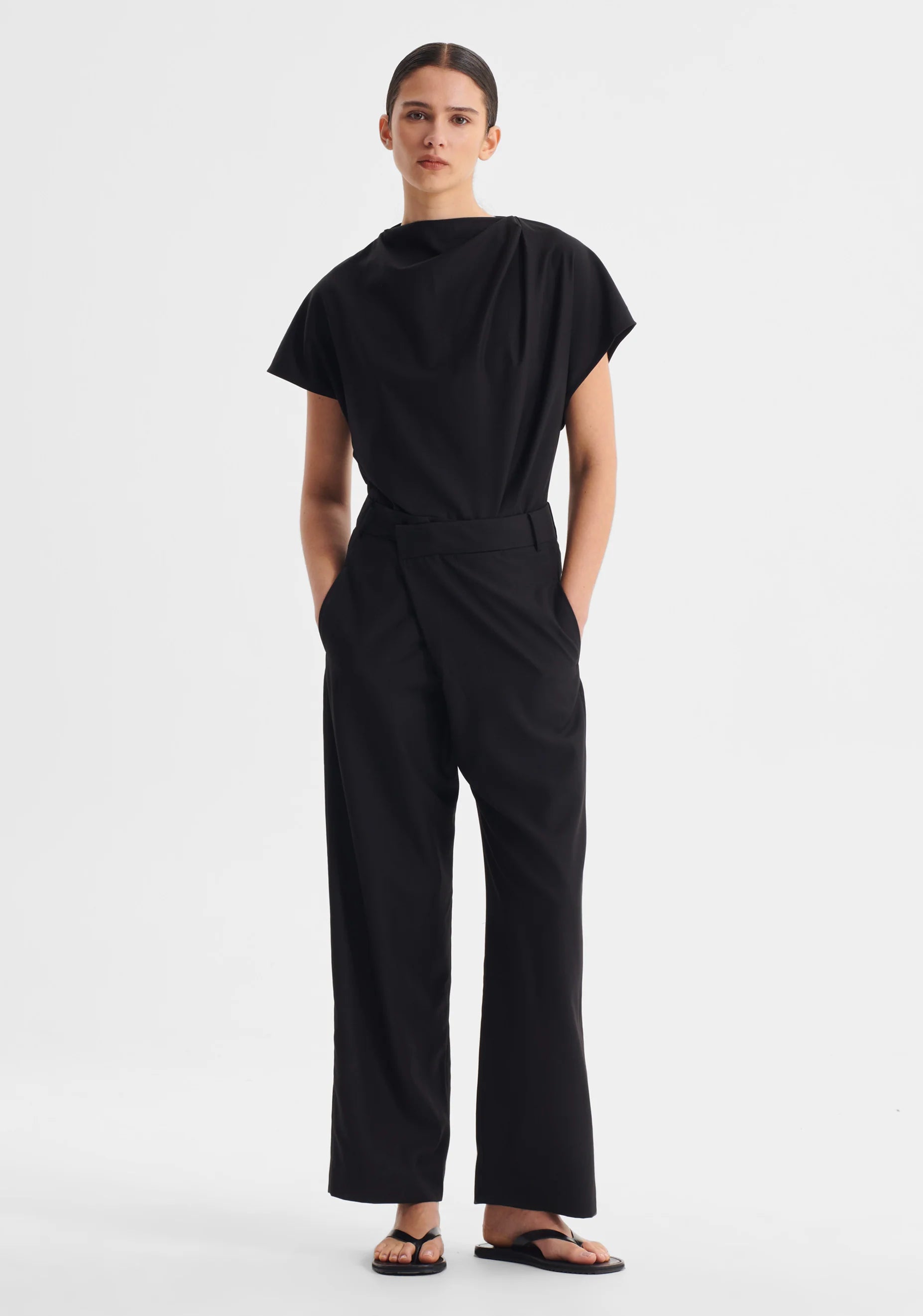 Sebastian Wrap Pant Black