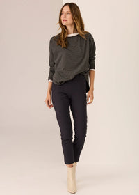 Mannix Stripe Long Sleeve Tee Black
