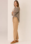 Mannix Long Sleeve Tee Chocolate Pebble