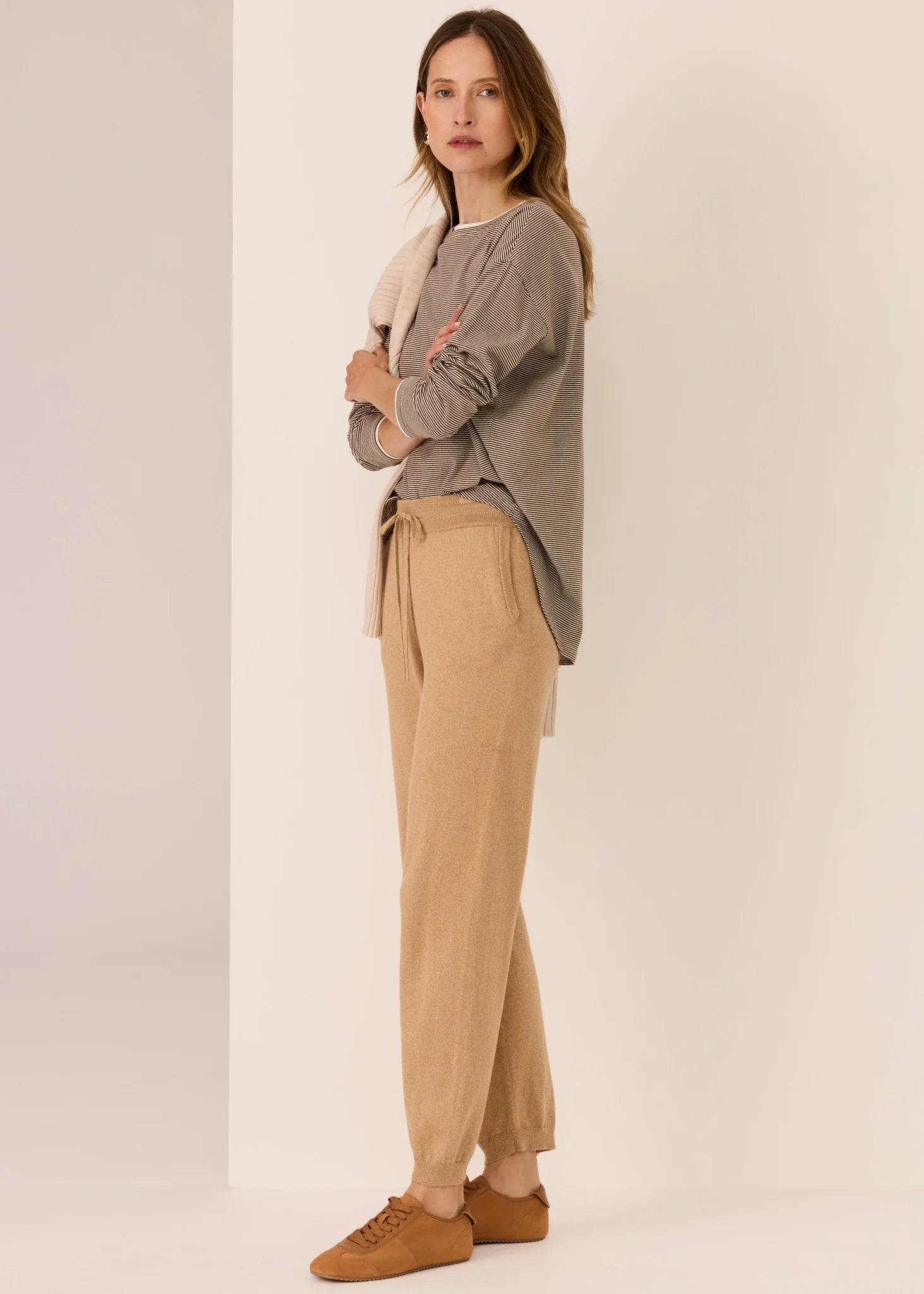 Mannix Long Sleeve Tee Chocolate Pebble