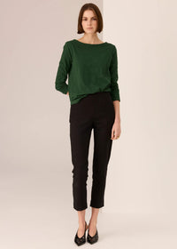 Silas Boat Neck Tee Green