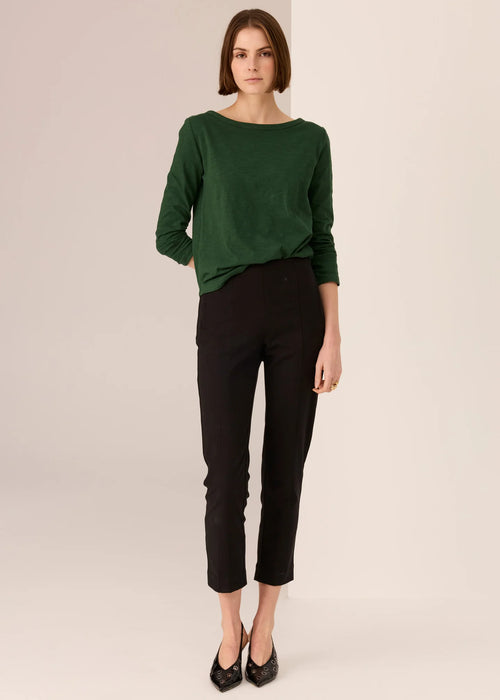 Silas Boat Neck Tee Green
