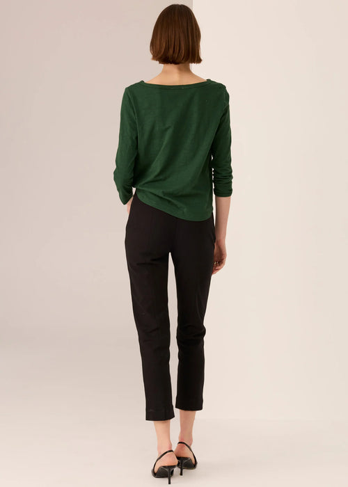 Silas Boat Neck Tee Green
