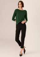 Silas Boat Neck Tee Green