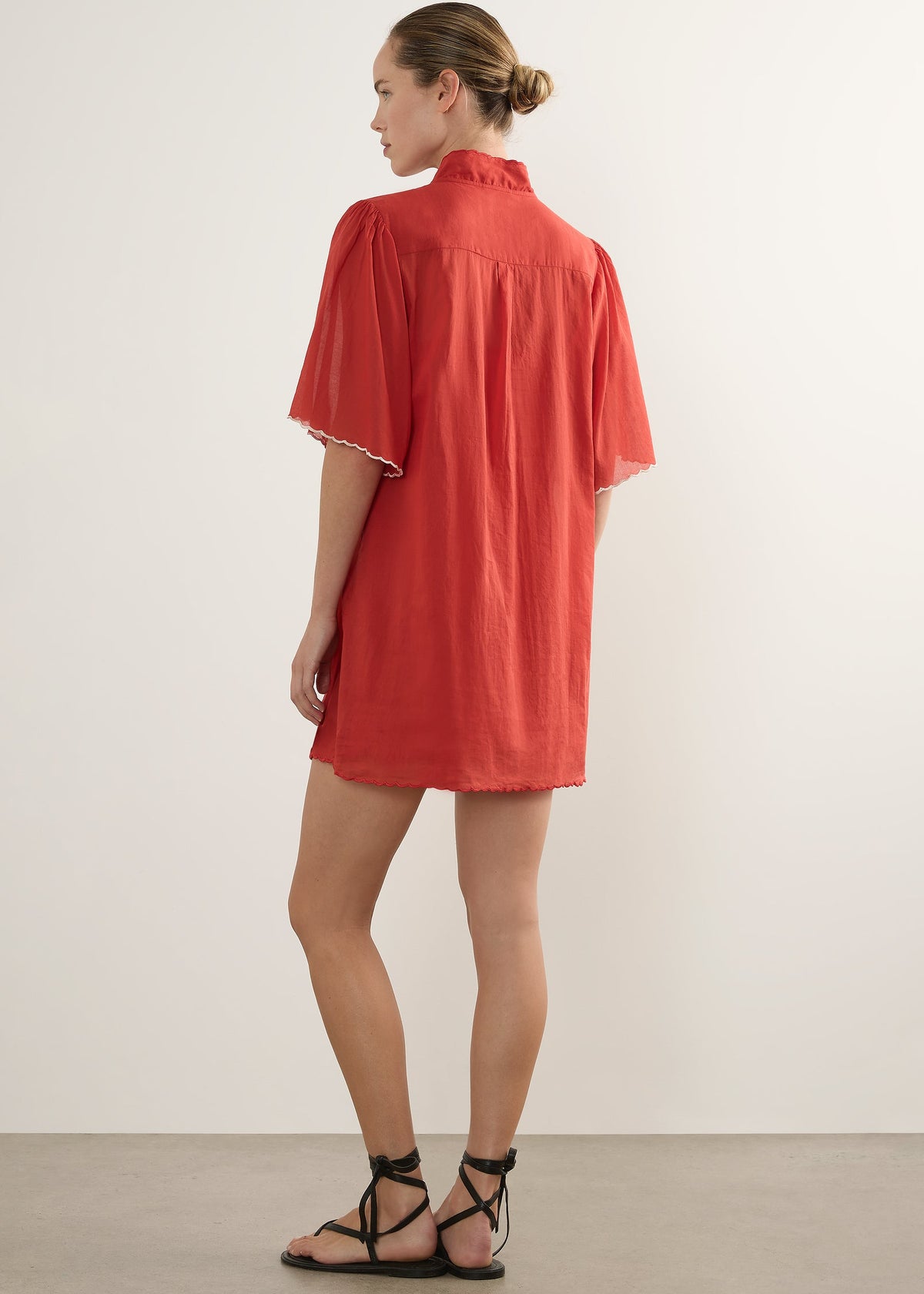Zoe Shirt Dress - Red