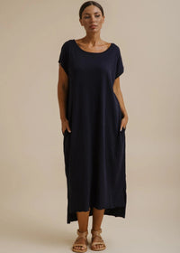 Seabreeze Short Sleeve Tee Dress - Pool