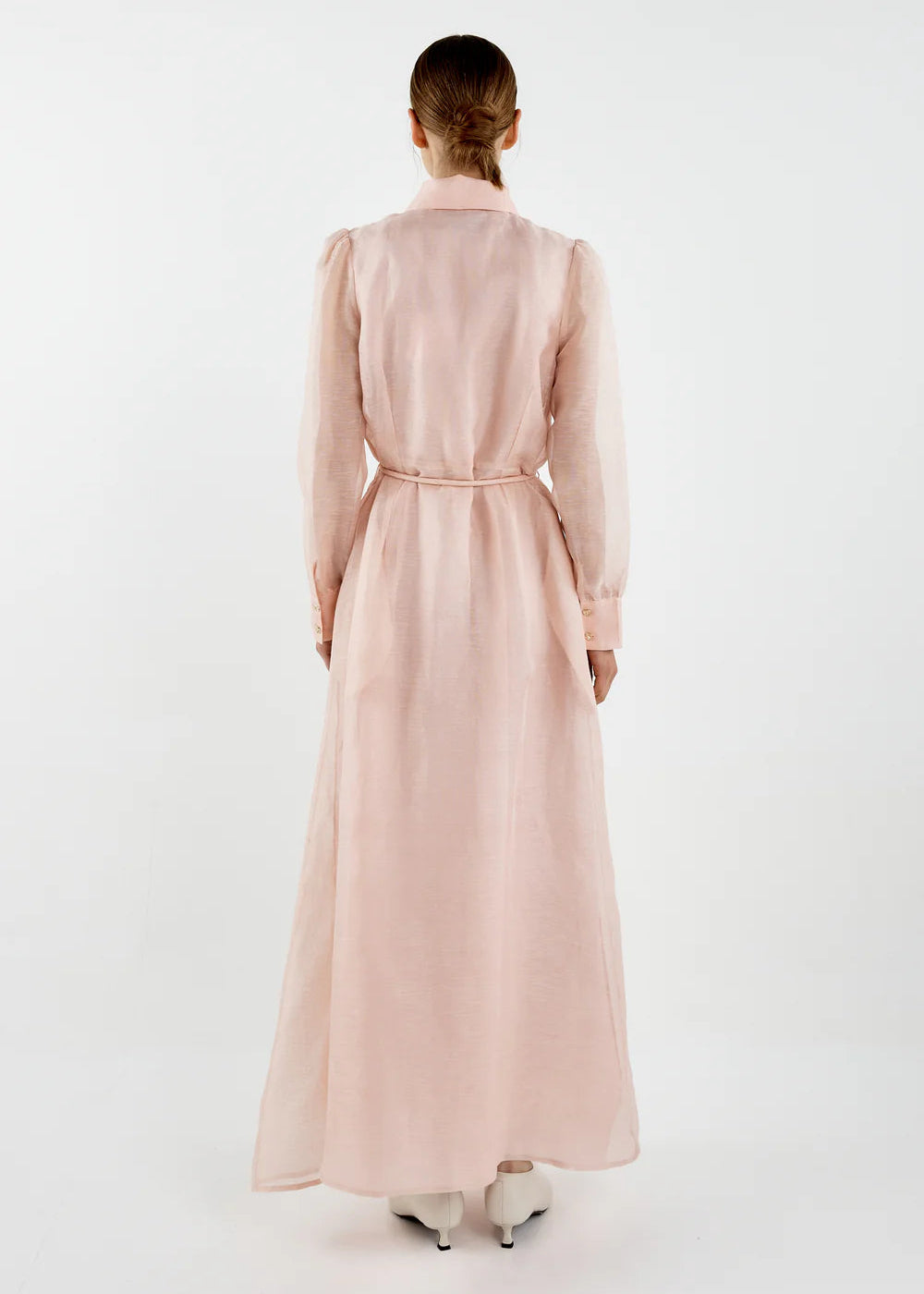 Julie Maxi Shirt Dress Pink