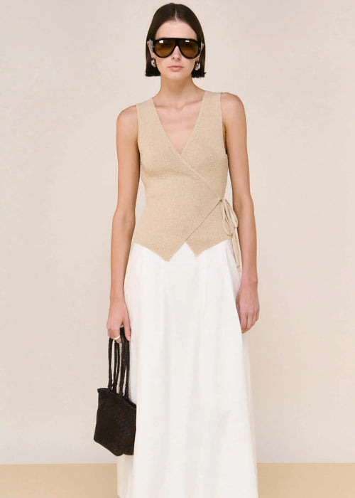 Marnie Knit Wrap Stone Top