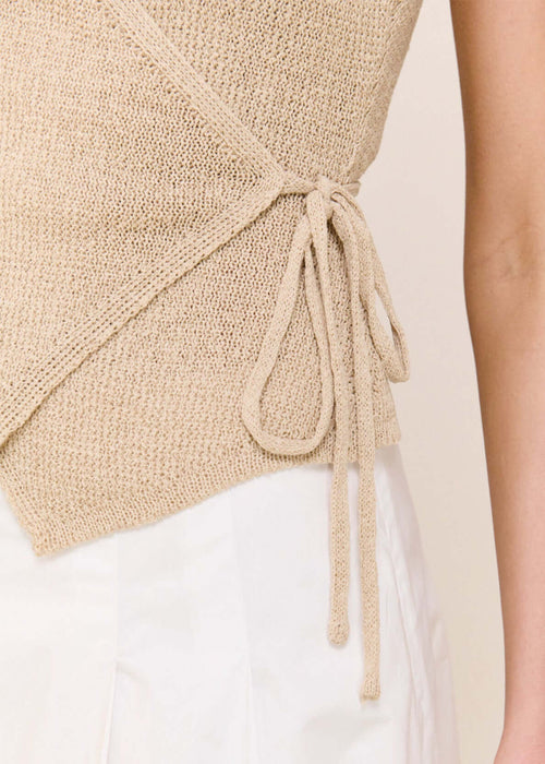 Marnie Knit Wrap Stone Top