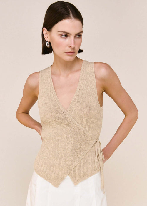 Marnie Knit Wrap Stone Top