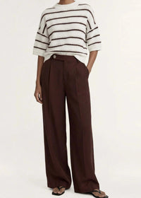 Rhodes Tailored Pant - Chocolate