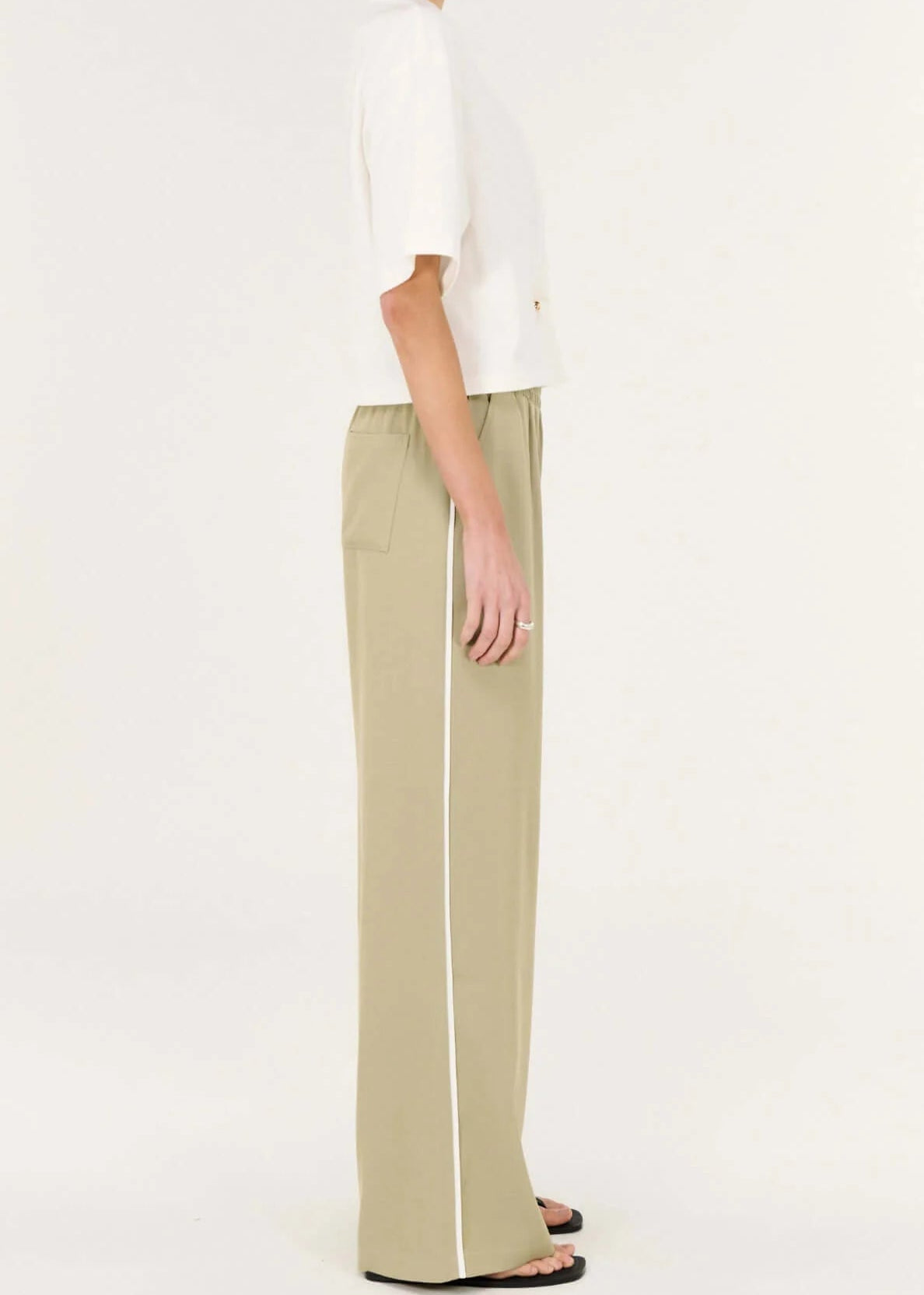 Dion Pant Sage Cream