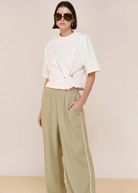 Dion Pant Sage Cream