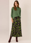 Vaun Cable Knit Tee Green