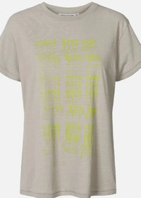 Rabens Saloner Ambla Tee - Dove Grey
