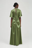 Anchored Floor Length Dress - Olive