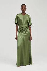 Anchored Floor Length Dress - Olive