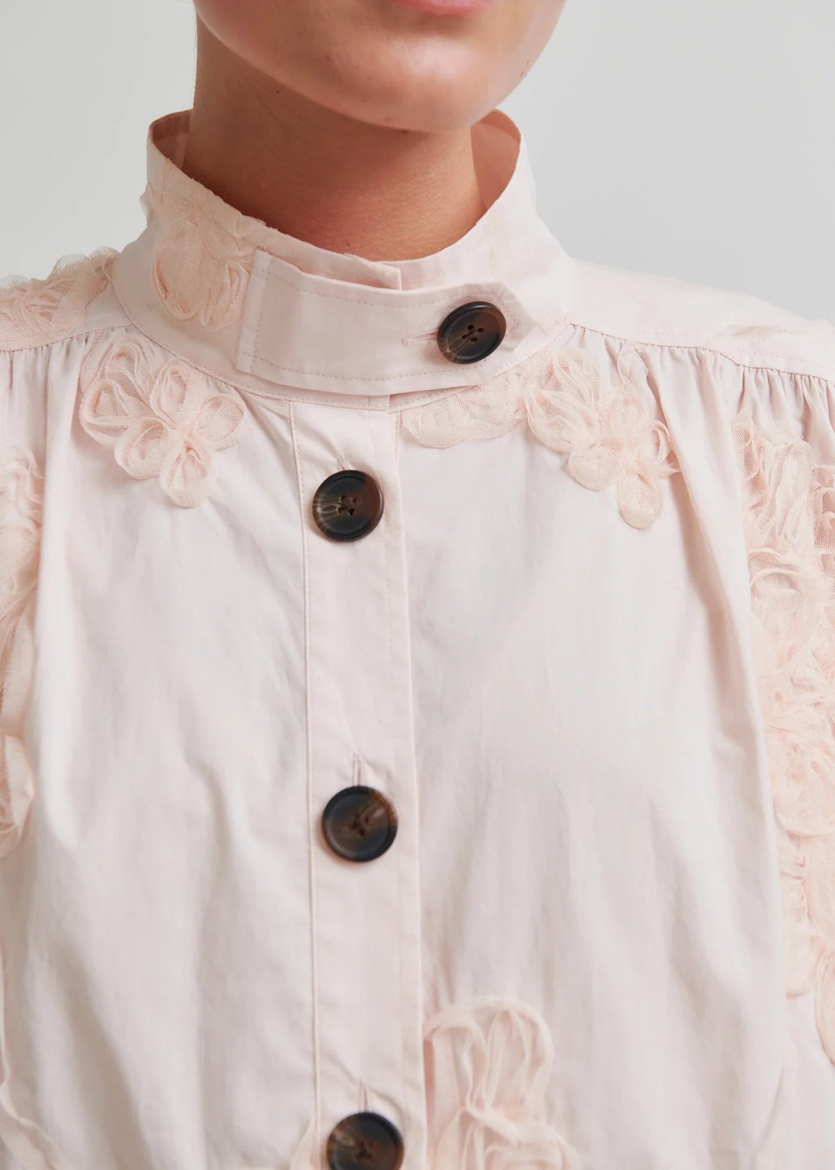 Ashley Funnel Neck Jacket - Crystal Pink