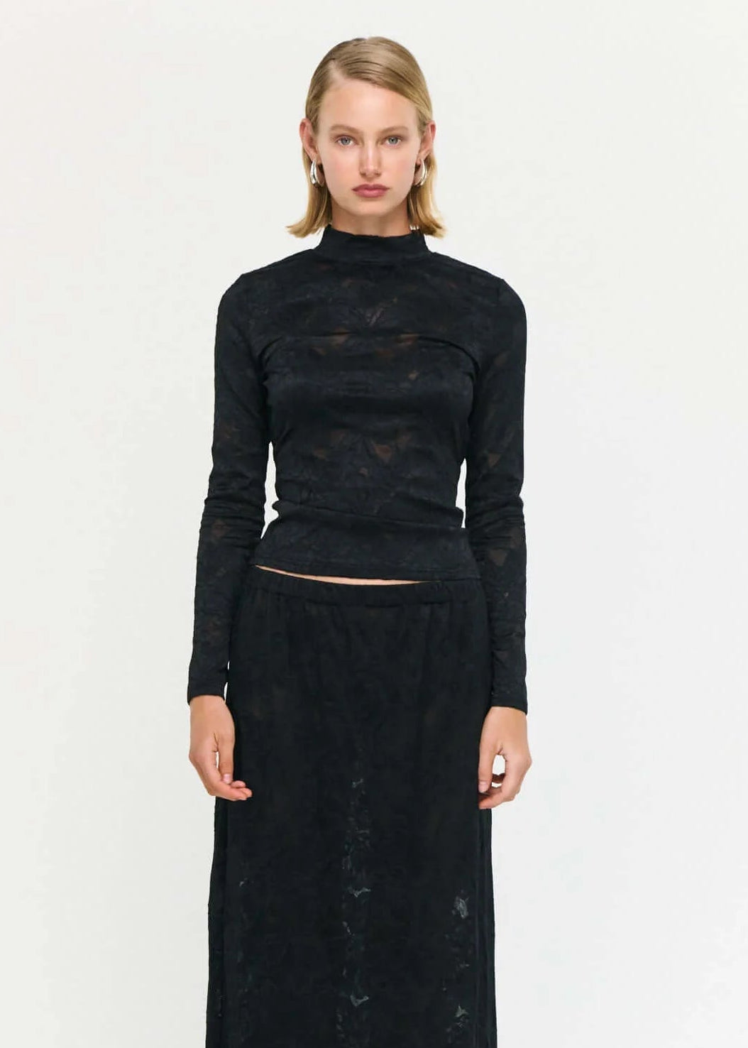 Astrid Lace Top Black