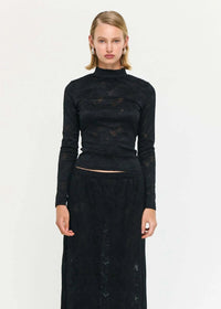 Astrid Lace Top Black