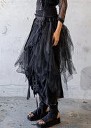Axis Tulle Skirt - Black/Smoke Grey