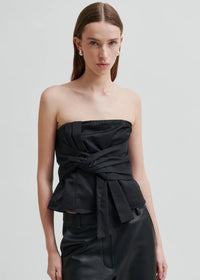 Bow Top Black Sleeveless