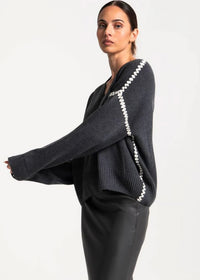 Tunic Brac Jumper - Grey/Chalk