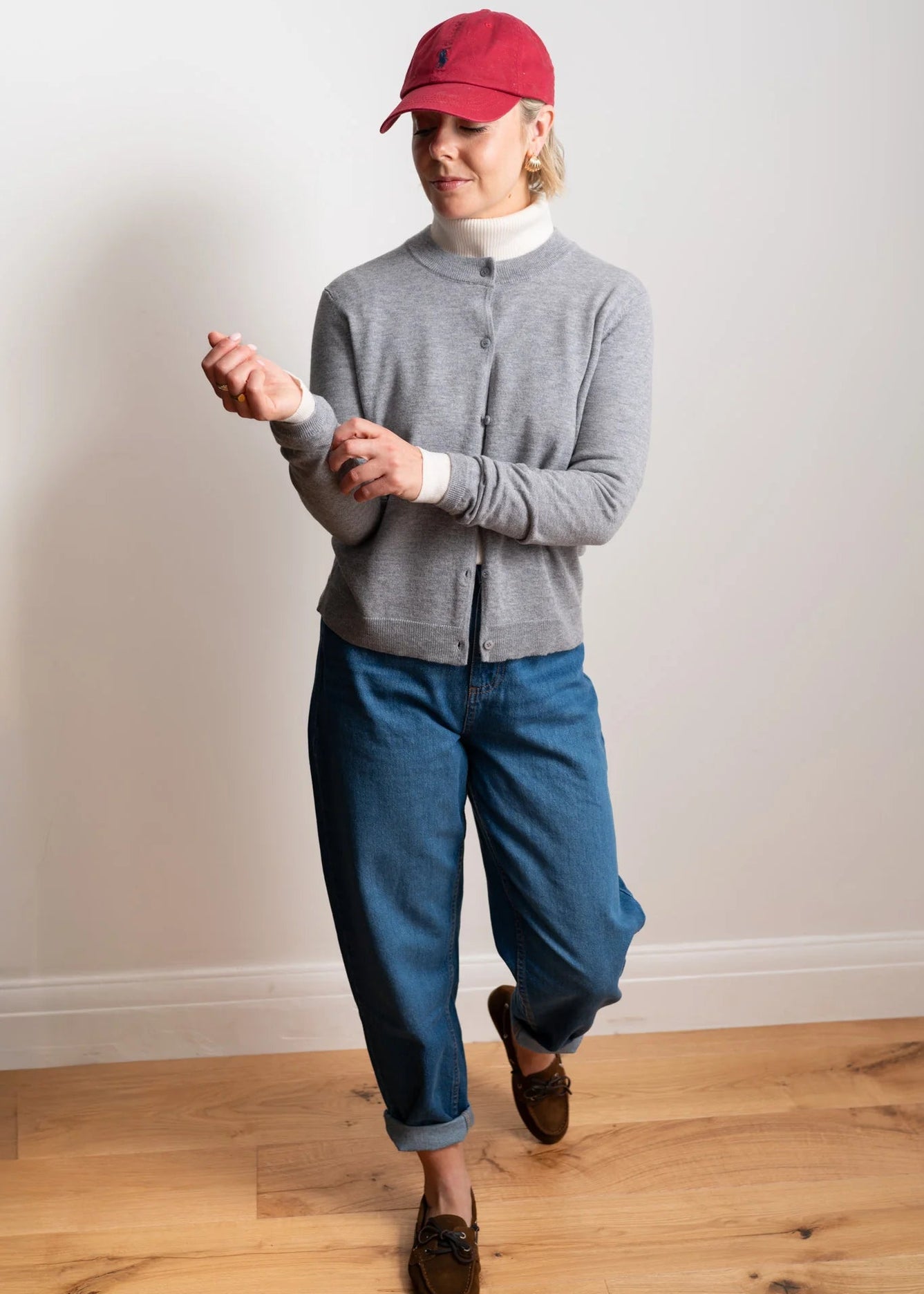 Merino Fine Cardigan - Charcoal