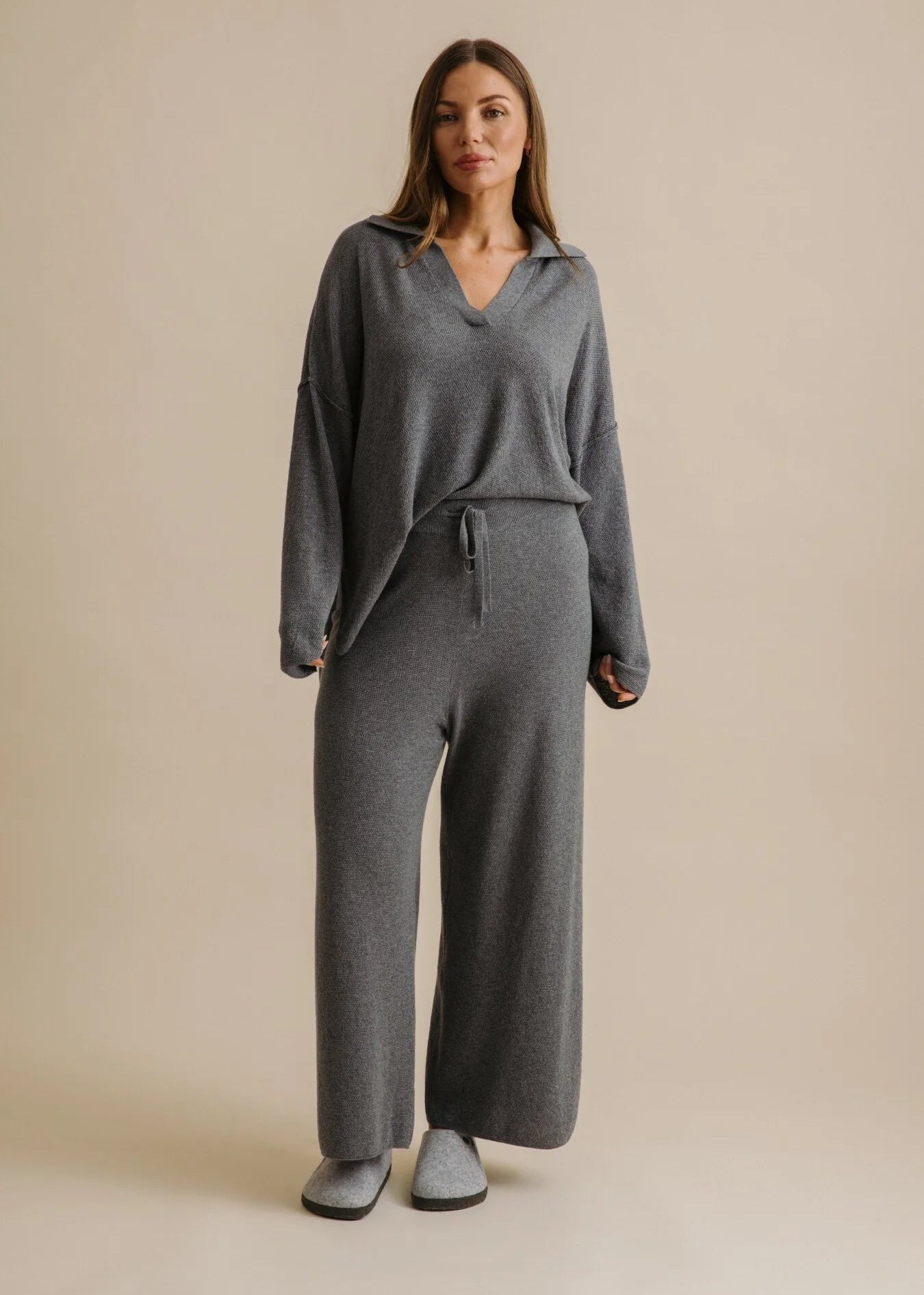 Winter Retreat Collar Pullover Ash