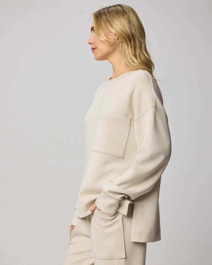 Scubasoft Crewneck Top - Pale Oak