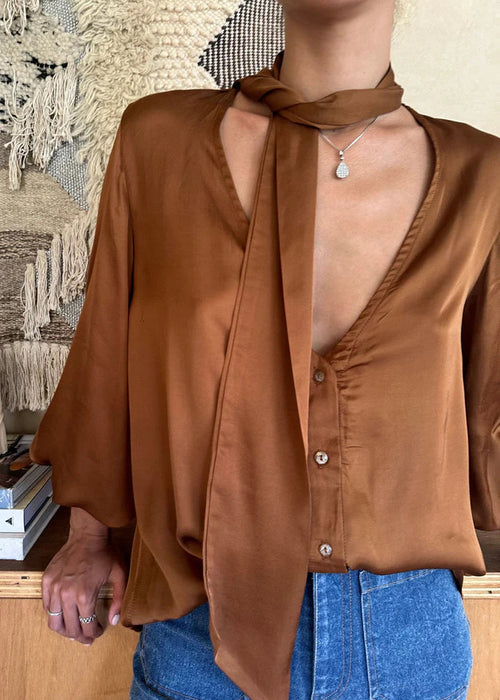 Lilya Chaminix Rust Top