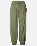 Rabens Saloner Domino Papery Angle Seam Pant - Olive