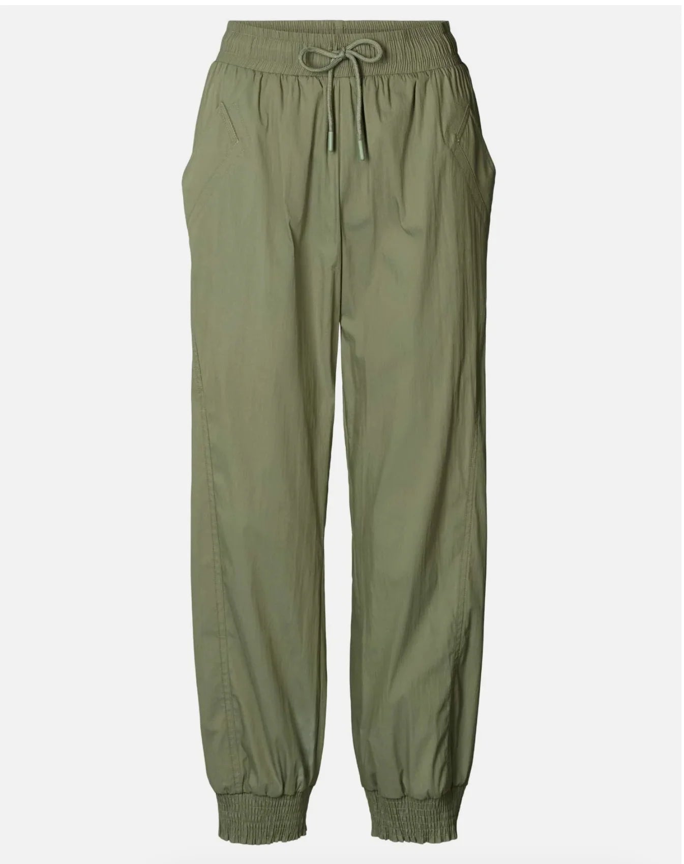 Rabens Saloner Domino Papery Angle Seam Pant - Olive