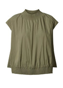 Green sleeveless top on a white background