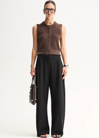 Elka Collective Dune Knit Cardigan - Chocolate