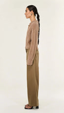 Ember Fluffy Polo Jumper