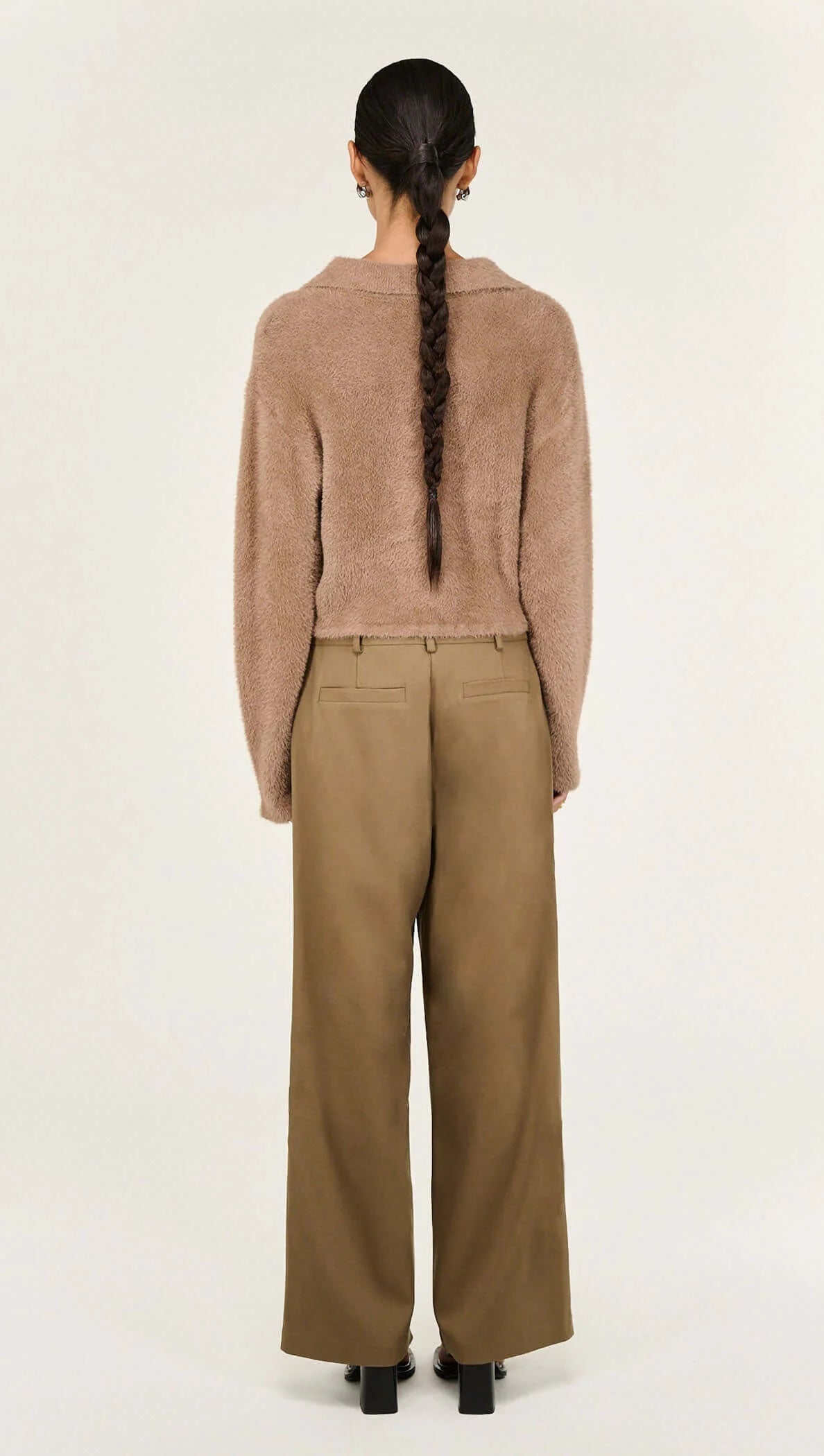 Ember Fluffy Polo Jumper
