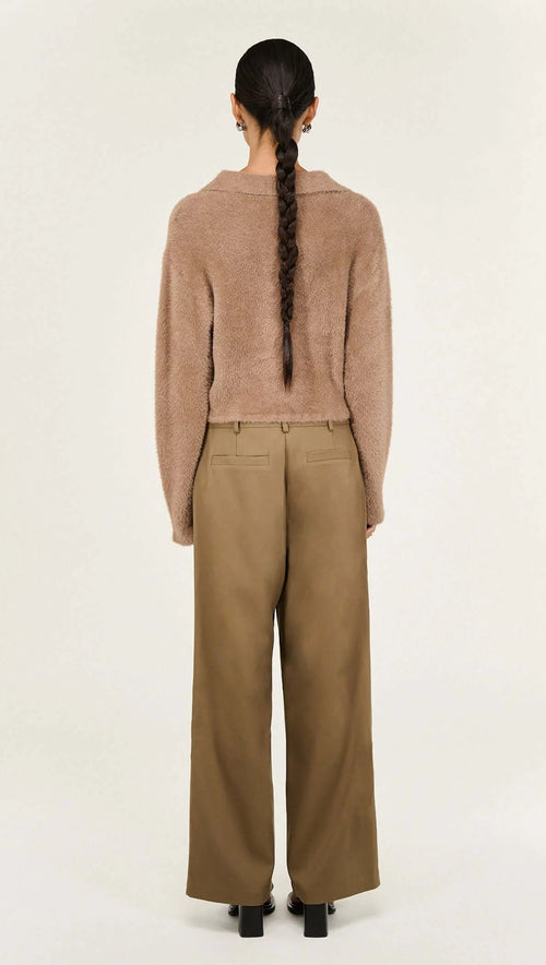 Ember Fluffy Polo Jumper