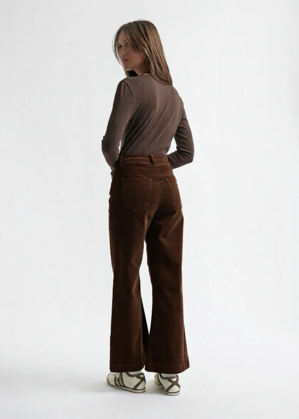 Freya Velvet Jean - Chocolate